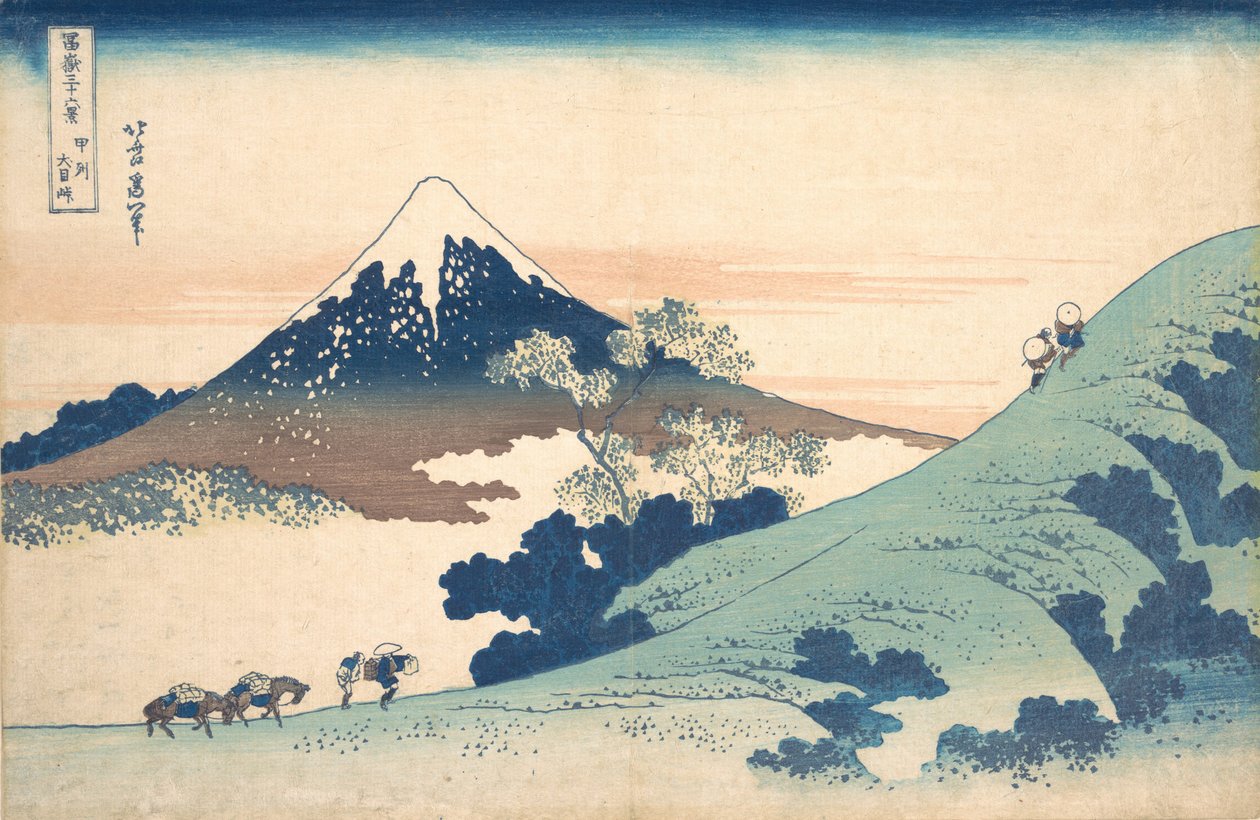 Fuji z Inume Pass. od Katsushika Hokusai
