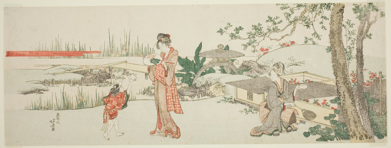 Prodejce zlatých rybek od Katsushika Hokusai