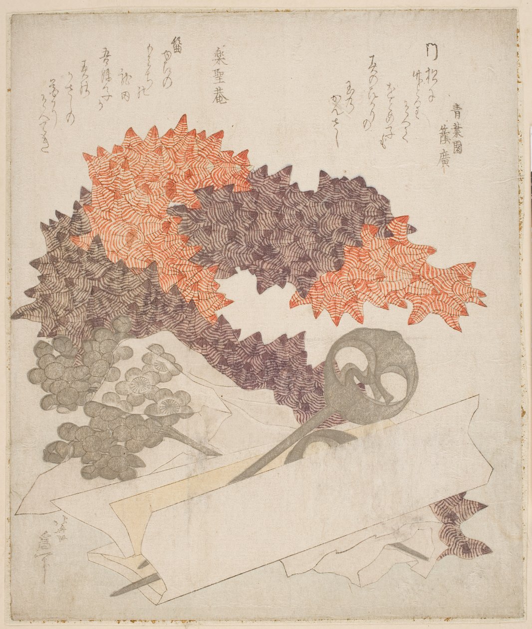 Ozdoby na vlasy, c.1820 (WoodBlock Print) od Katsushika Hokusai