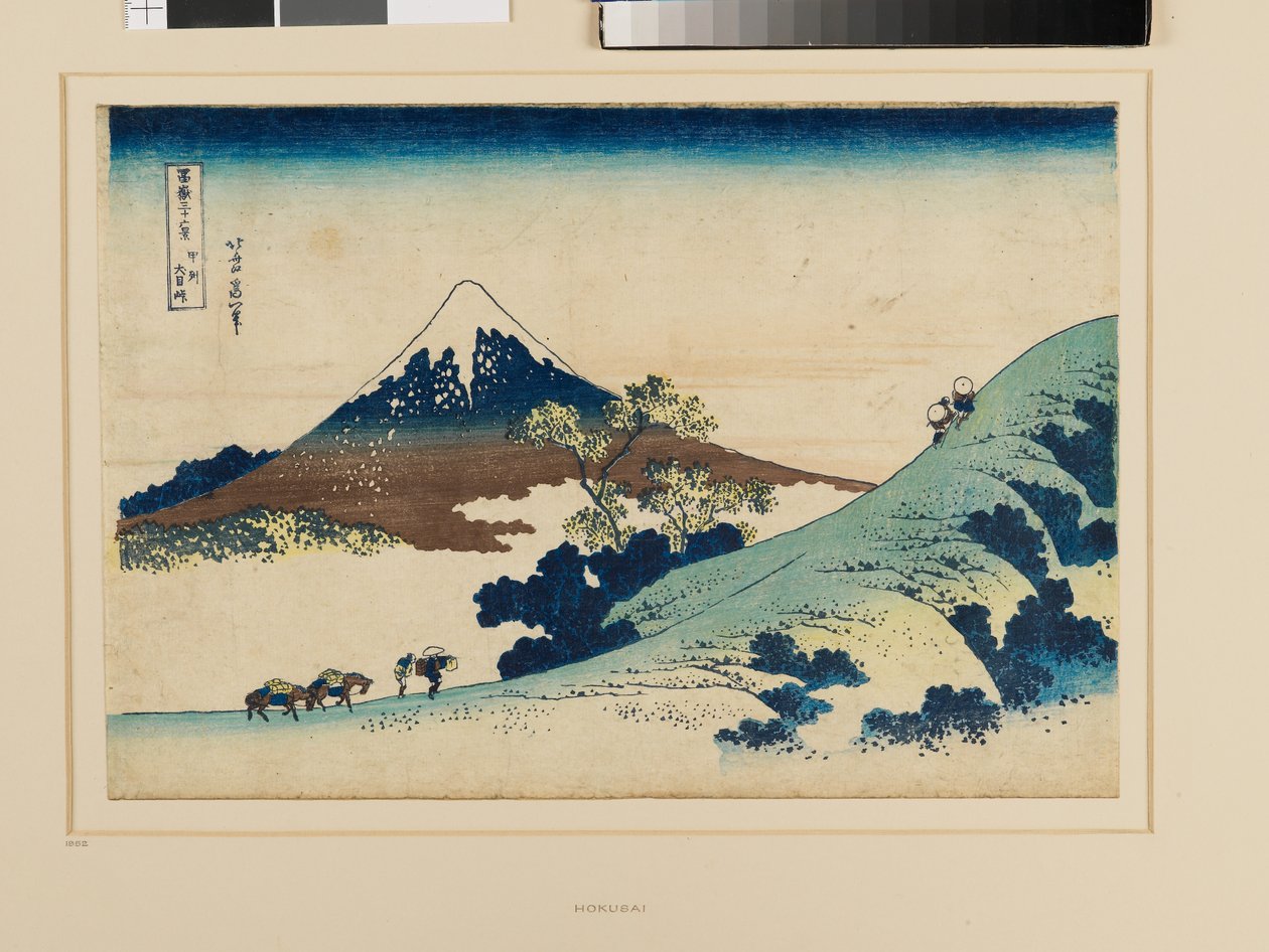 Průsmyk Inume v provincii Kai od Katsushika Hokusai