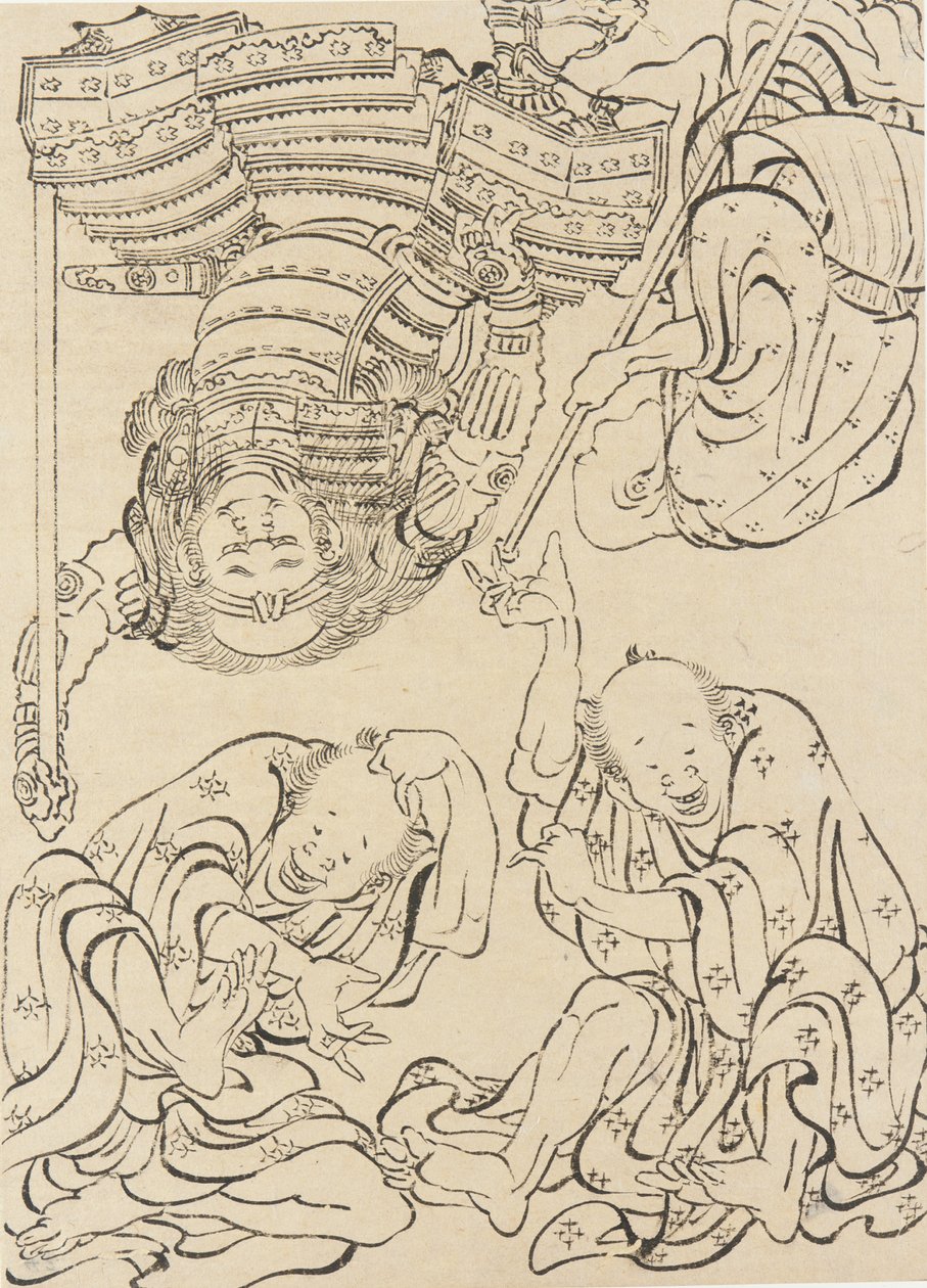 Různé postavy, konec 18.-začátek 19. století. od Katsushika Hokusai