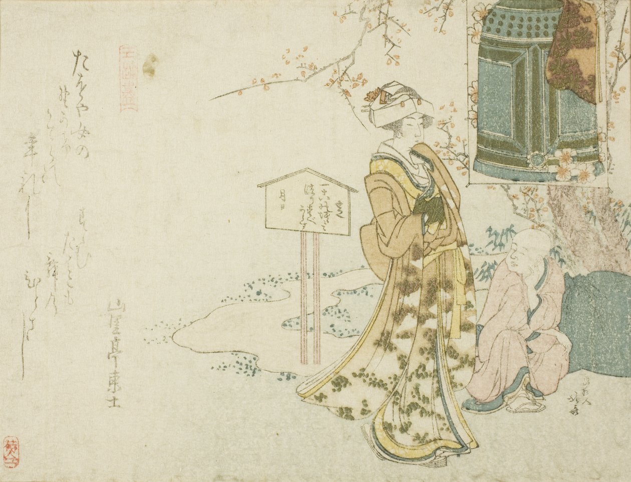 Parodie na hru "Musume Dojoji" od Katsushika Hokusai