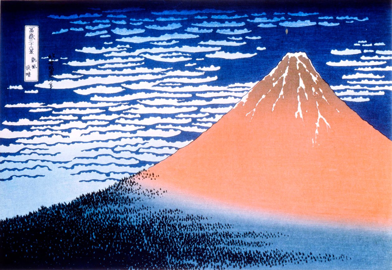 Červená Fuji, 1823-1831. od Katsushika Hokusai