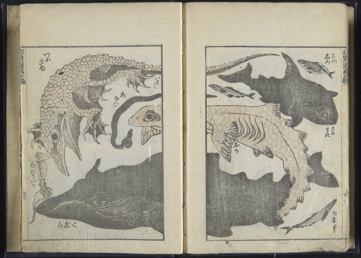 Sketchbook (dřevěný tisk) od Katsushika Hokusai