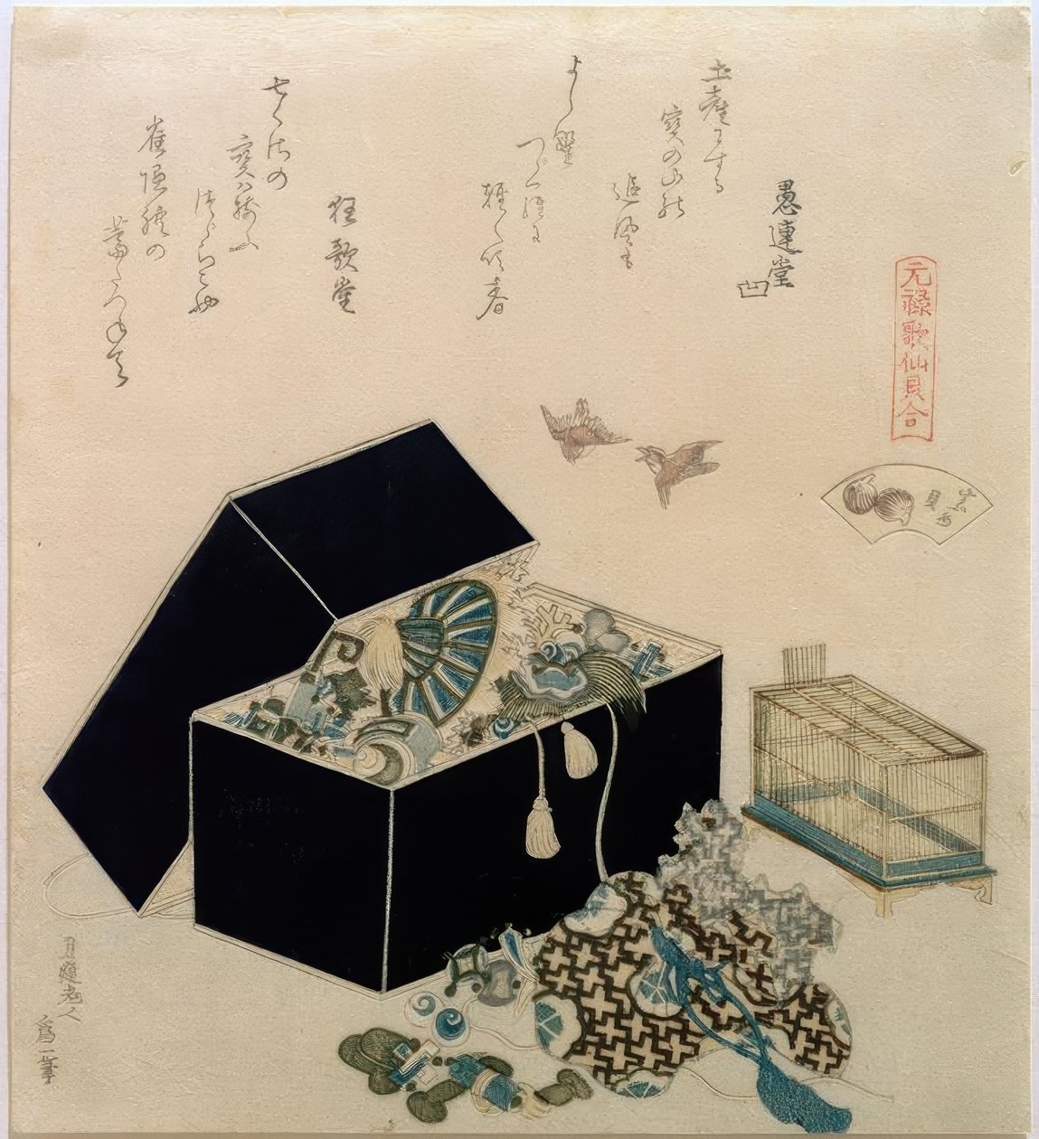 Škeble vrabčí od Katsushika Hokusai