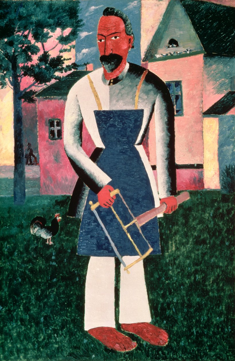 The Carpenter III, 1910 od Kazimir Severinovich Malevich