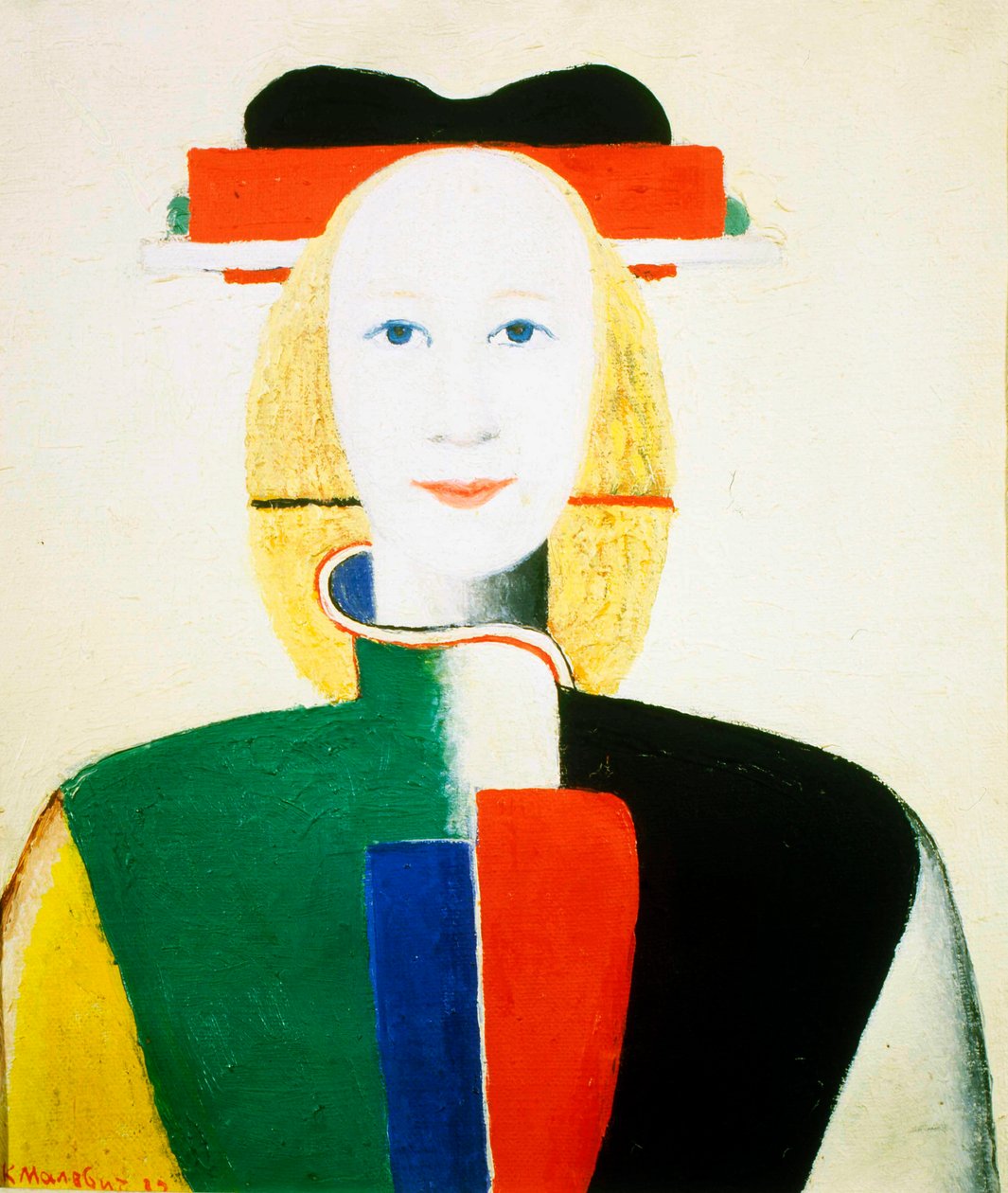 Dívka s hřebenem, 1932-1933 od Kazimir Severinovich Malevich