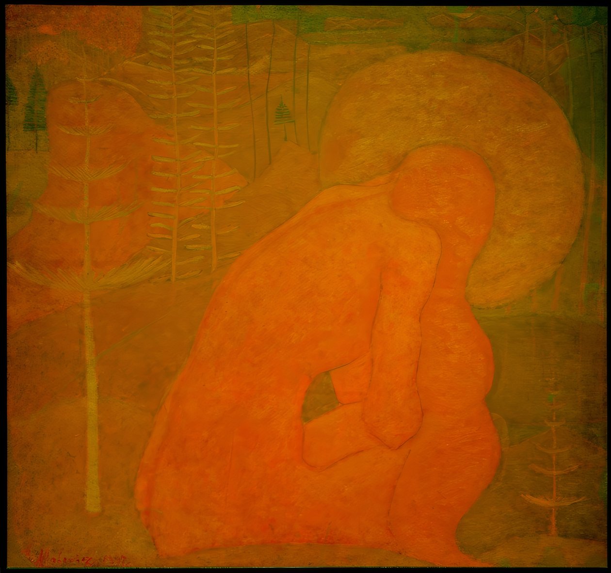Modlitba (studie pro fresku) od Kazimir Severinovich Malevich