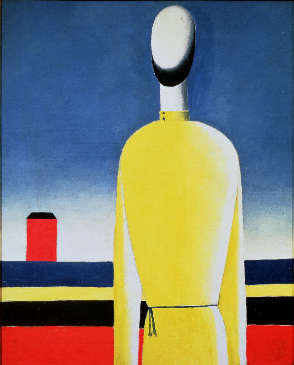 Půlfigura ve žluté košili, 1928-32 od Kazimir Severinovich Malevich