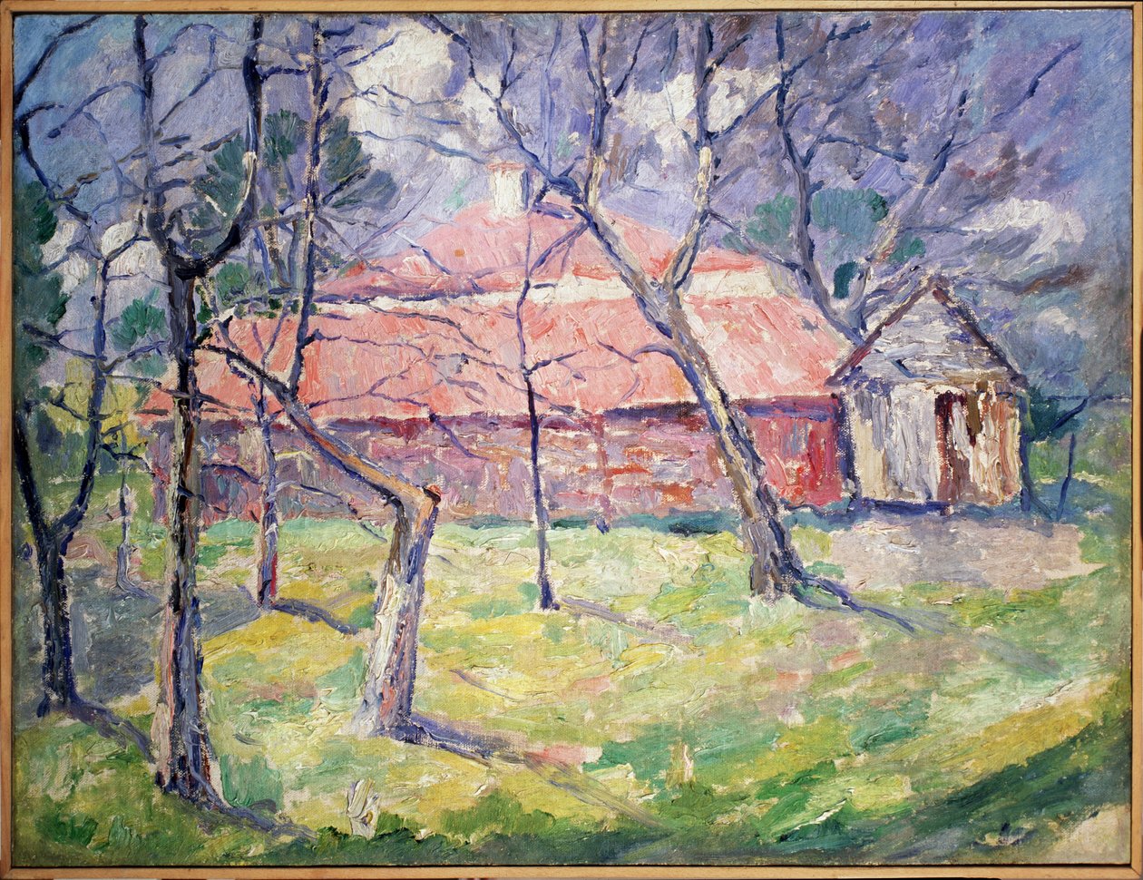 Krajina poblíž Kyjeva, Ukrajina od Kazimir Severinovich Malevich