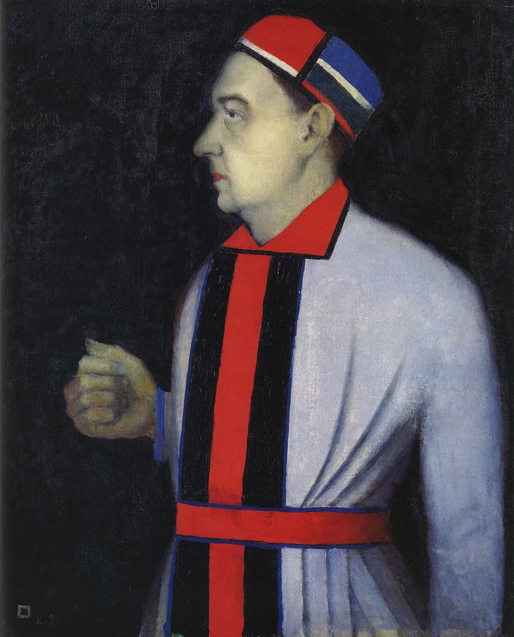 Portrét Nikolaje Punina, 1933 od Kazimir Severinovich Malevich