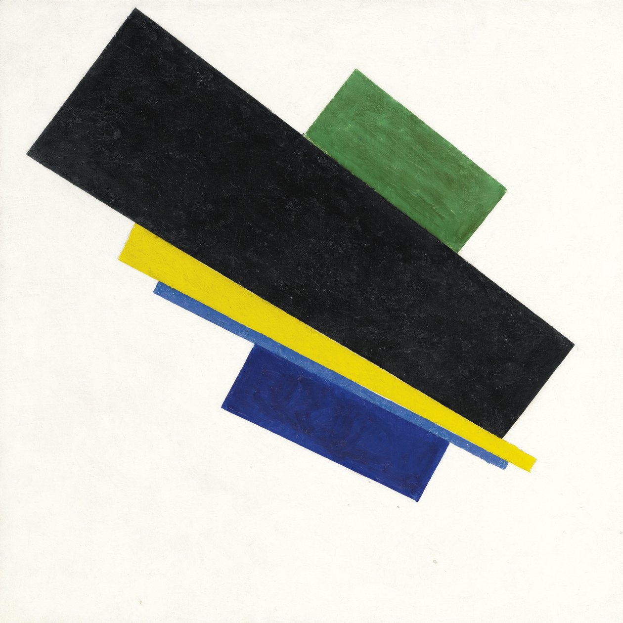 Suprematismus, 18. stavba, 1915 od Kazimir Severinovich Malevich