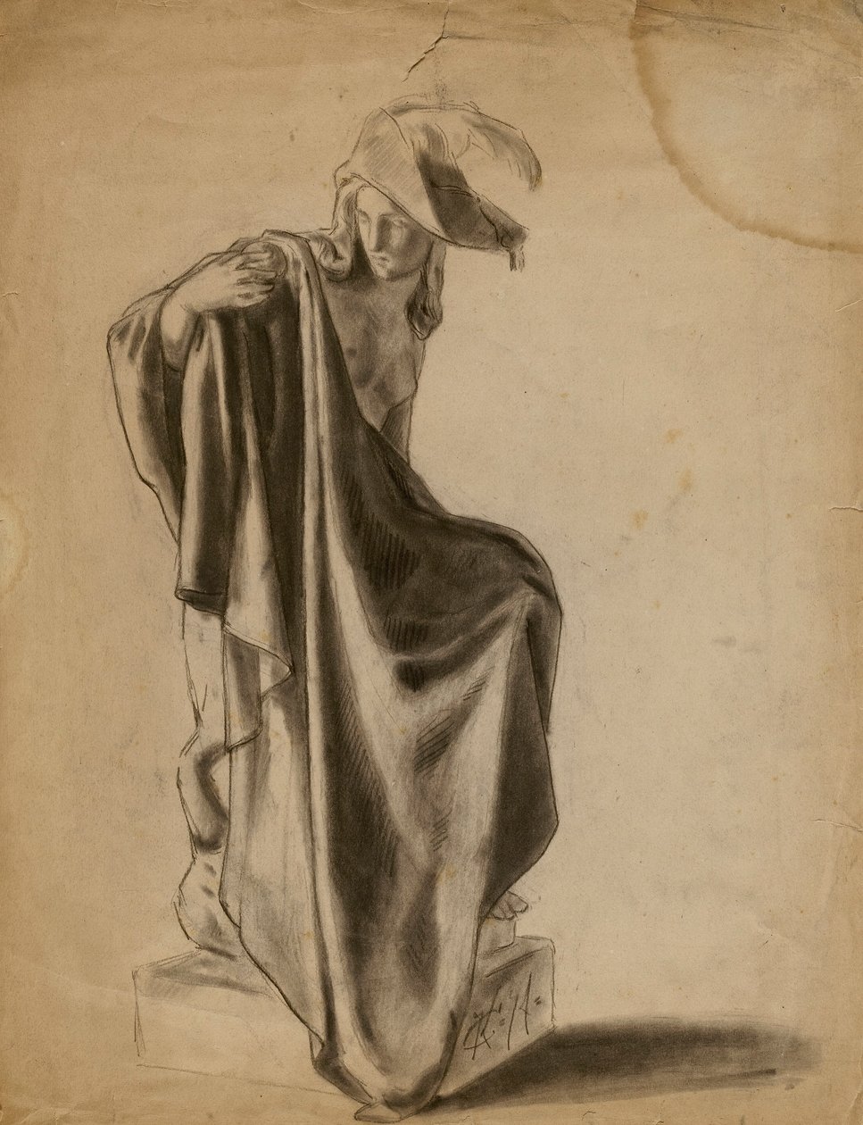 (Bez názvu) (studie drapérie) od Kenyon Cox