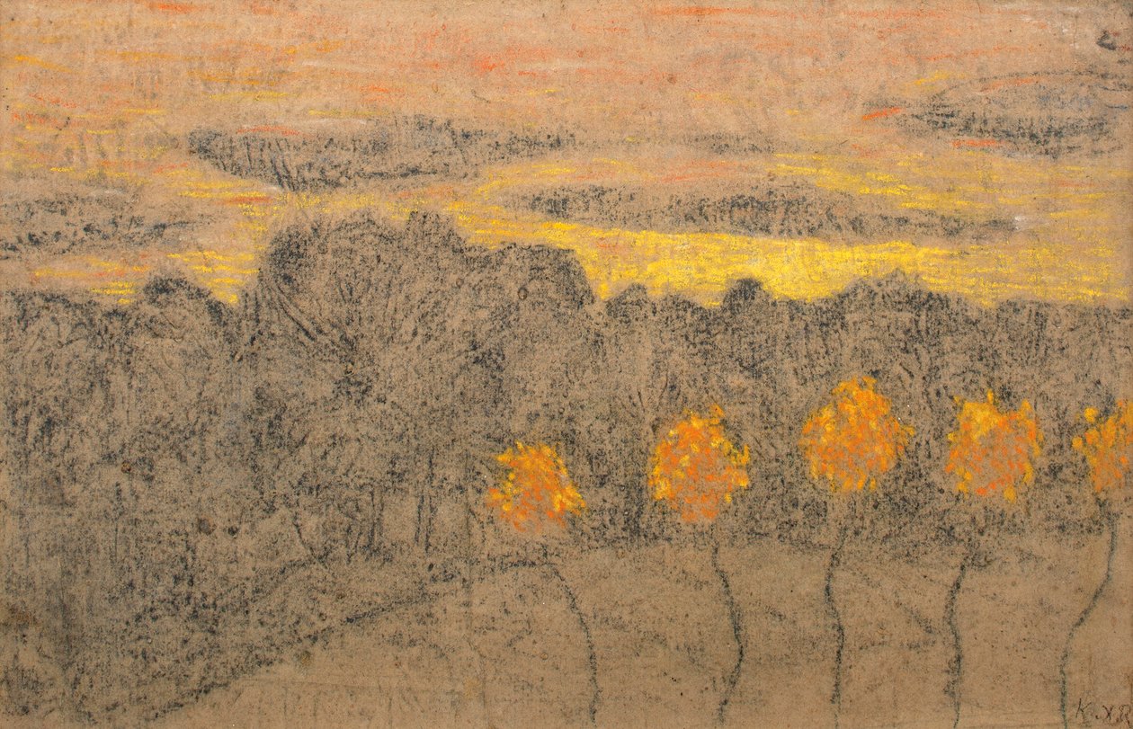 Krajina se žlutými stromy, 1893-1895. od Ker Xavier Roussel