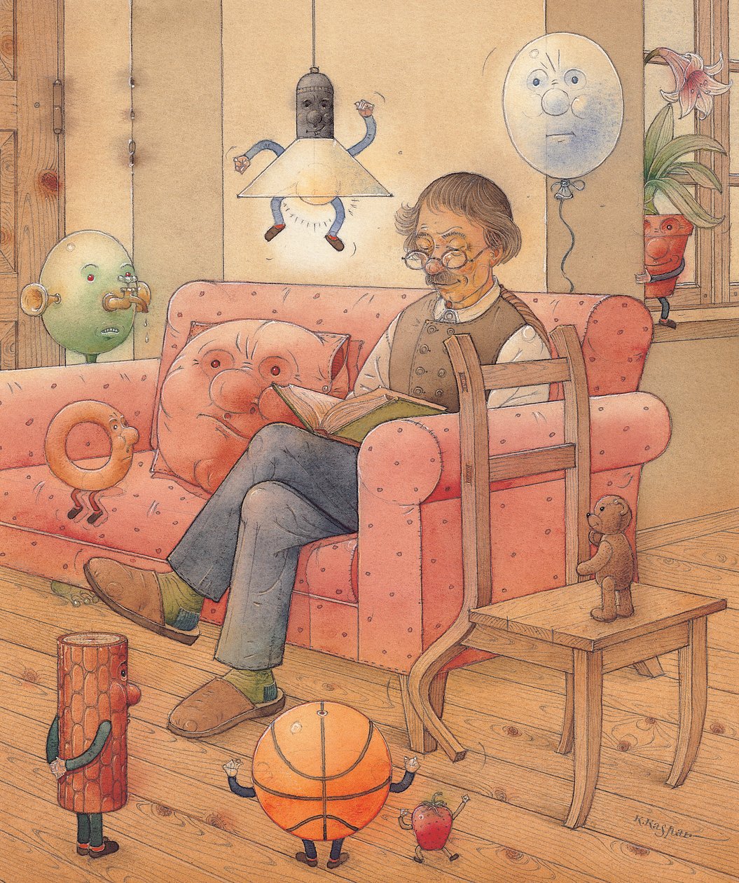 Crowd, 2005 (wc na papíře) od Kestutis Kasparavicius