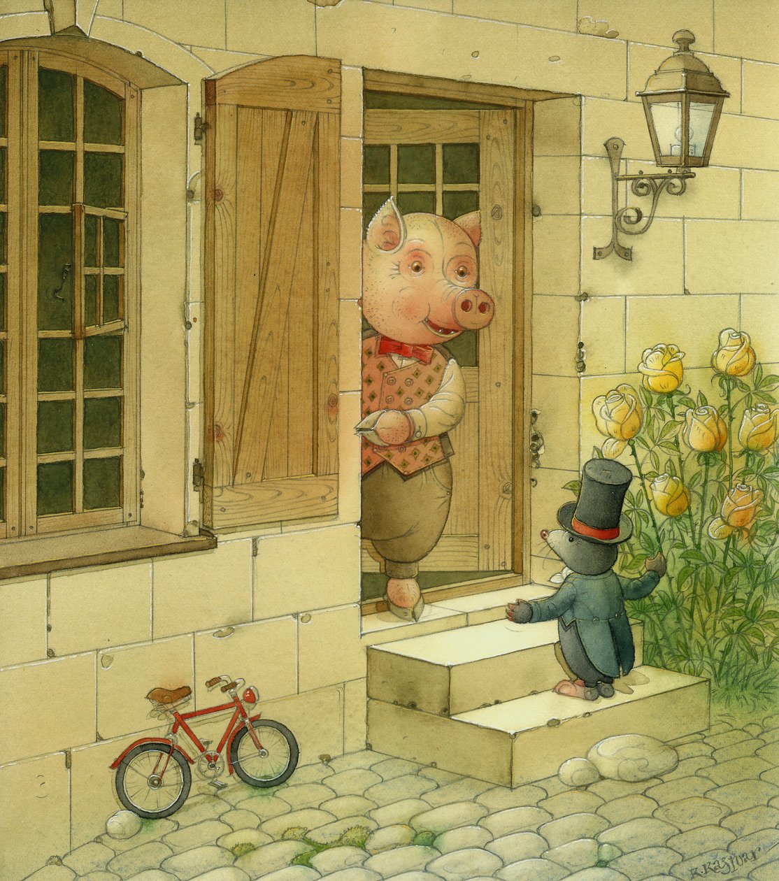 Pig Singer, 2006 (wc na papíře) od Kestutis Kasparavicius