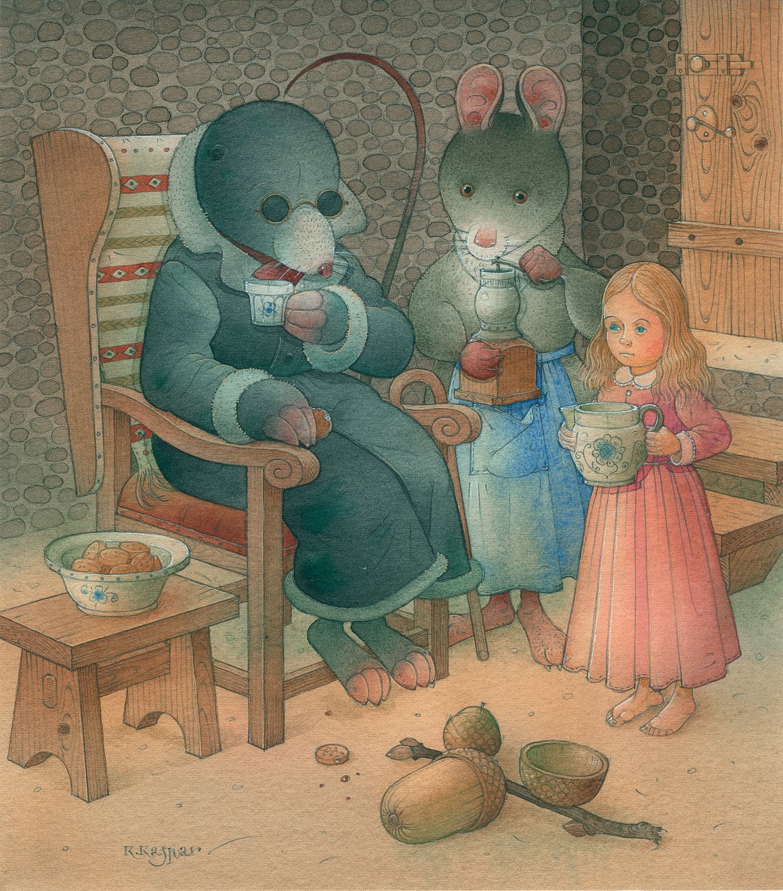 Thumbelina 05, 2005 (wc na papíře) od Kestutis Kasparavicius