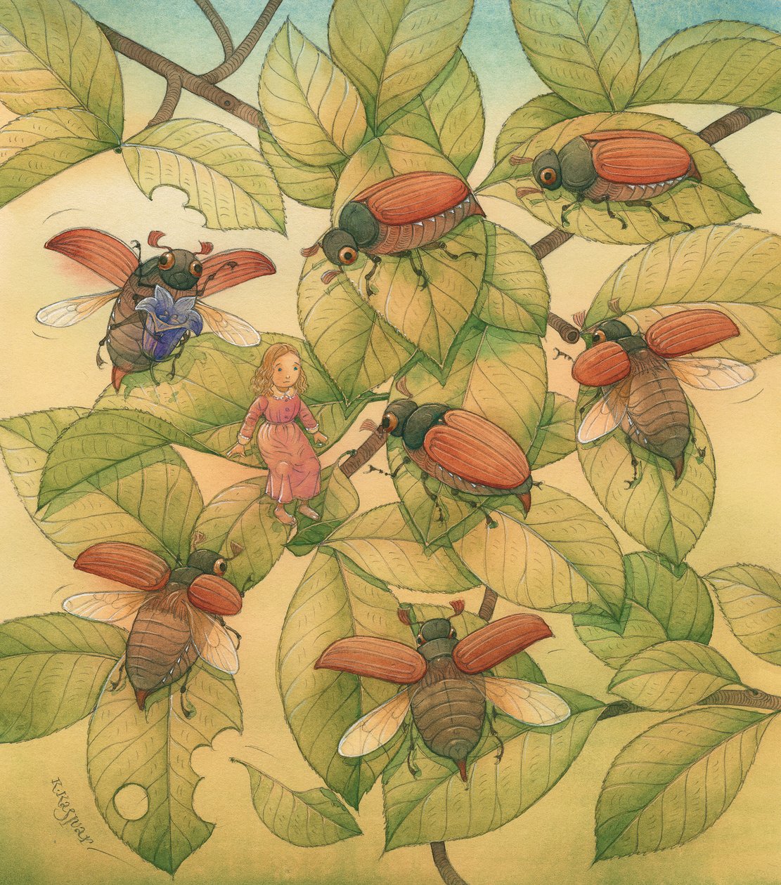 Thumbelina 08, 2005 (wc na papíře) od Kestutis Kasparavicius