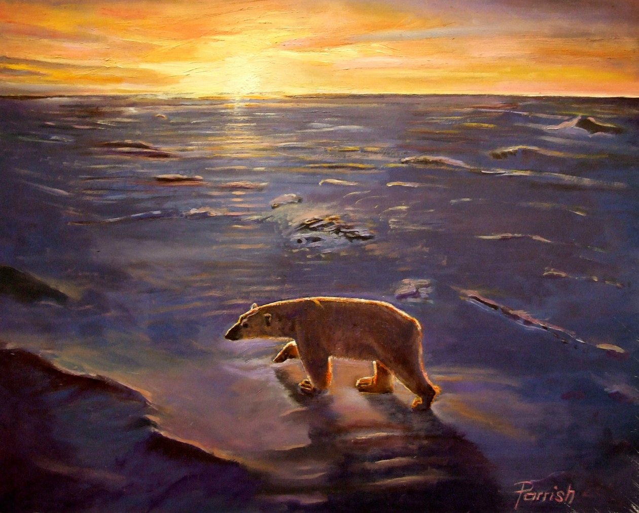 V divočině, 2008 od Kevin Guild of Railway Artist Parrish