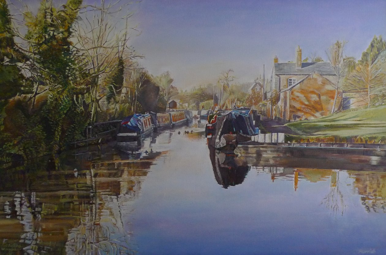 Saltisford Arm, Warwick, 2003 od Kevin Guild of Railway Artist Parrish