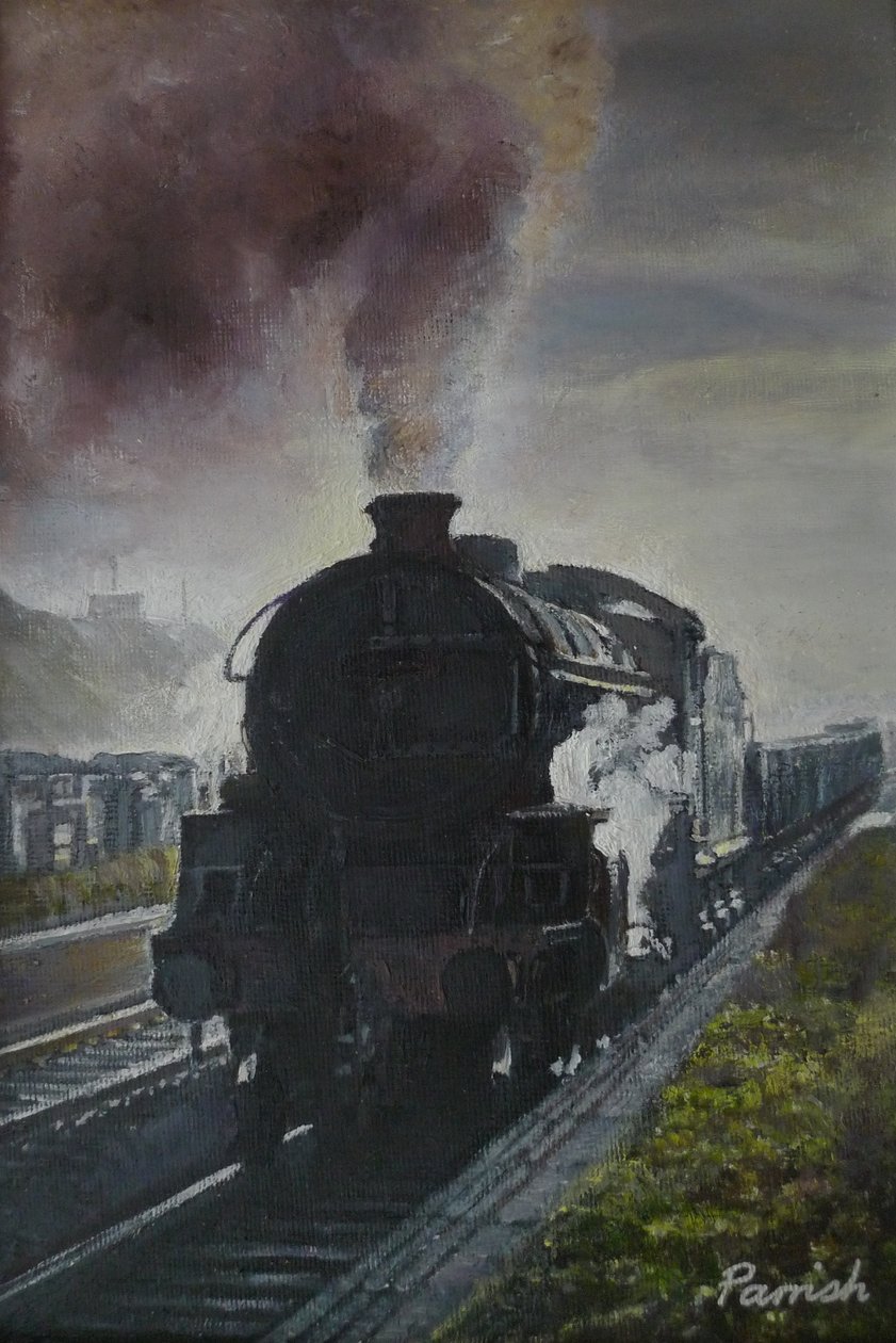 Přijíždí vlak, 2013 od Kevin Guild of Railway Artist Parrish