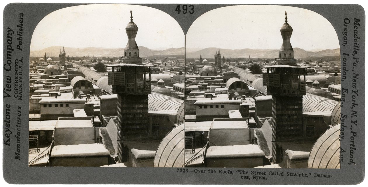 Damašek, Sýrie, 1900. od Keystone View Company