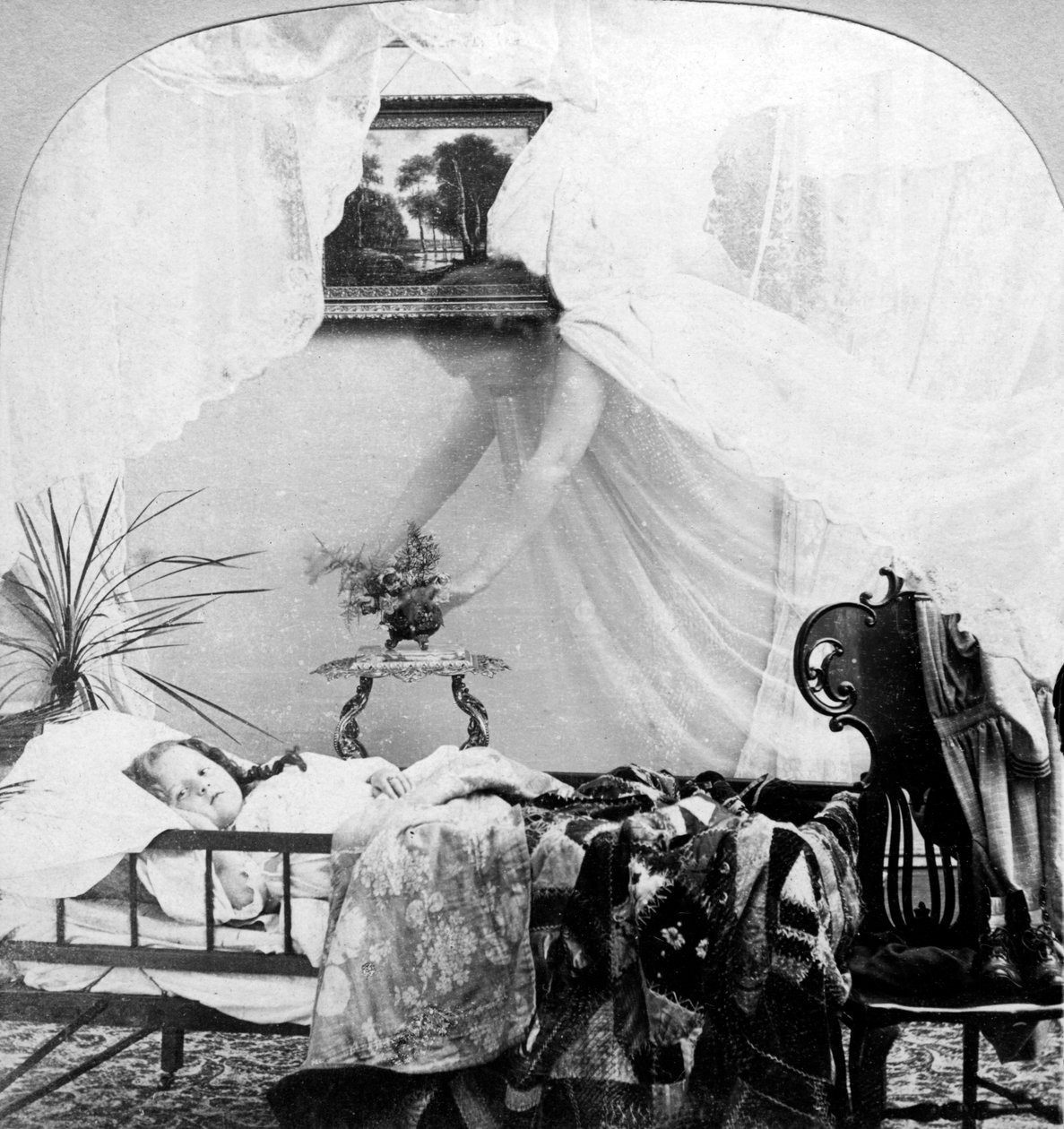 Její anděl strážný. od Keystone View Company