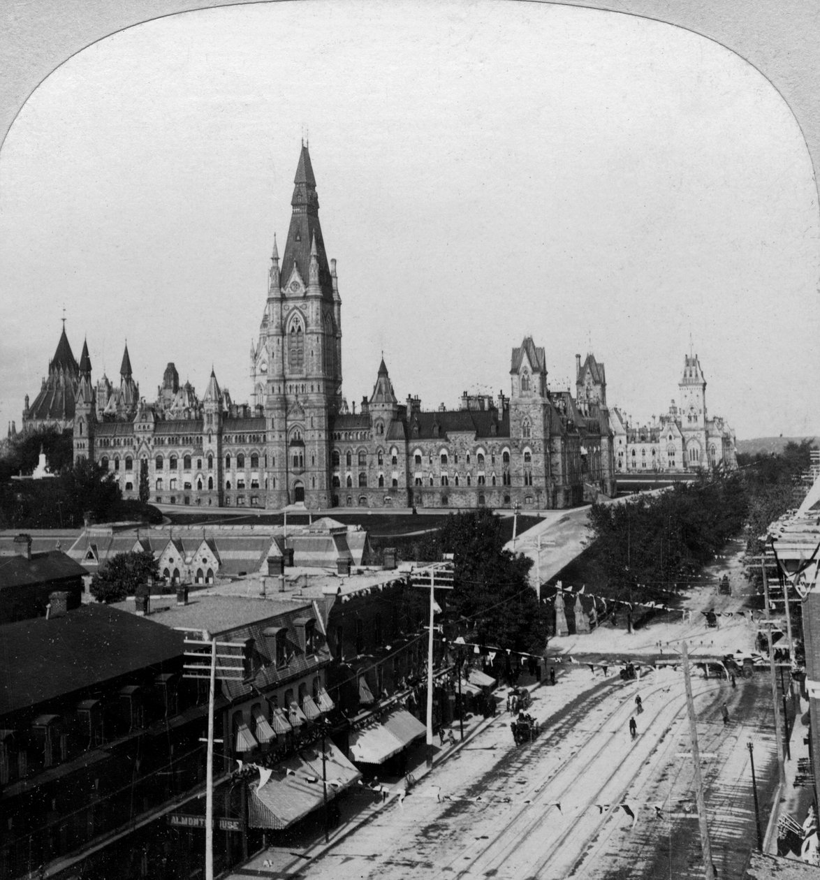 Houses of Parliament, Ottawa, Ontario, Kanada. od Keystone View Company