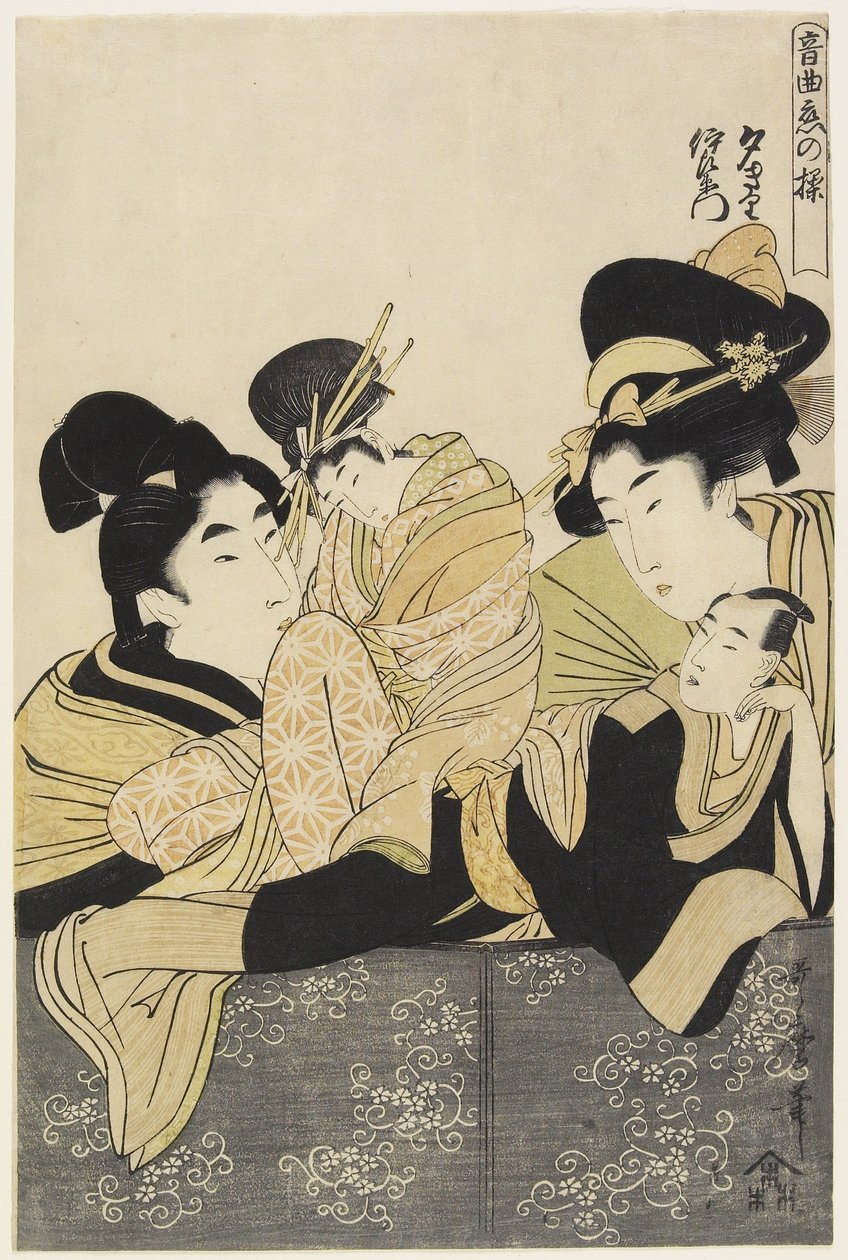 Yu_giri a Izaemon, c. 1801 od Kitagawa Utamaro