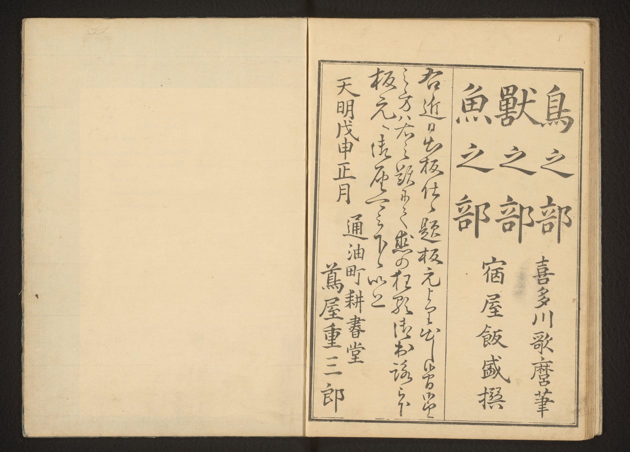 Tiráž od Kitagawa Utamaro