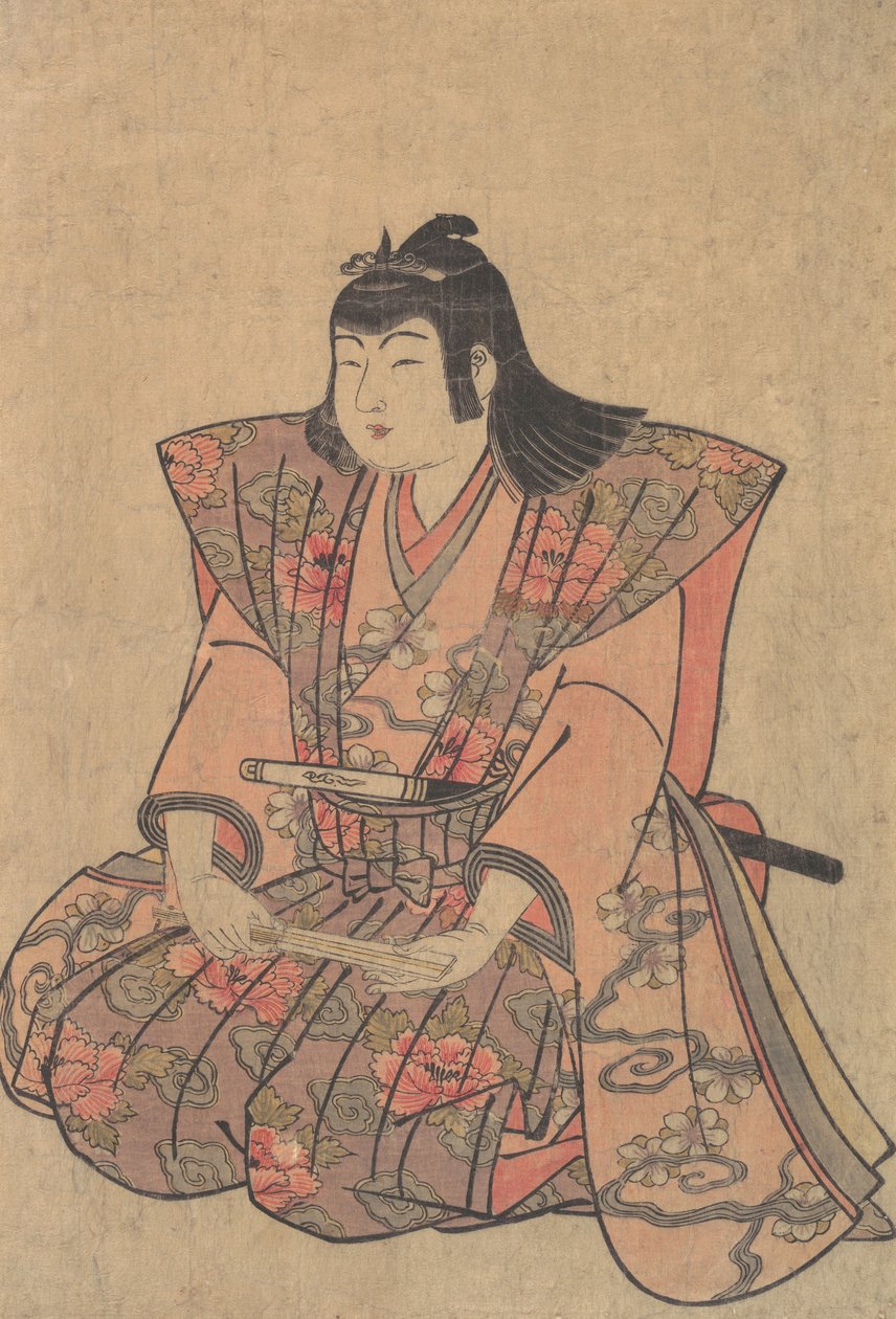 A Boy Singer, konec 18.-začátek 19. století. od Kitao Shigemasa