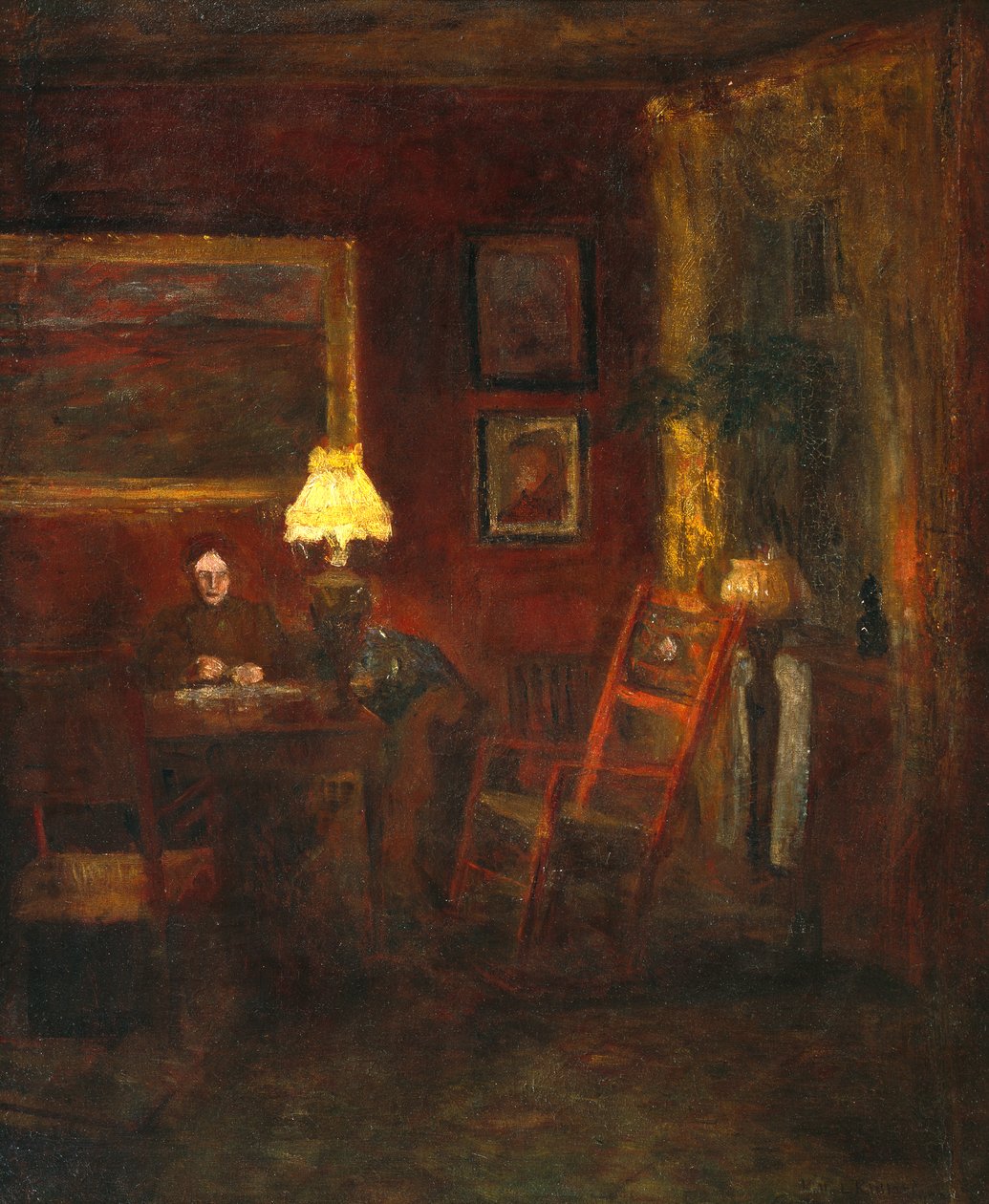 Žena v interiéru od Kitty Lange Kielland