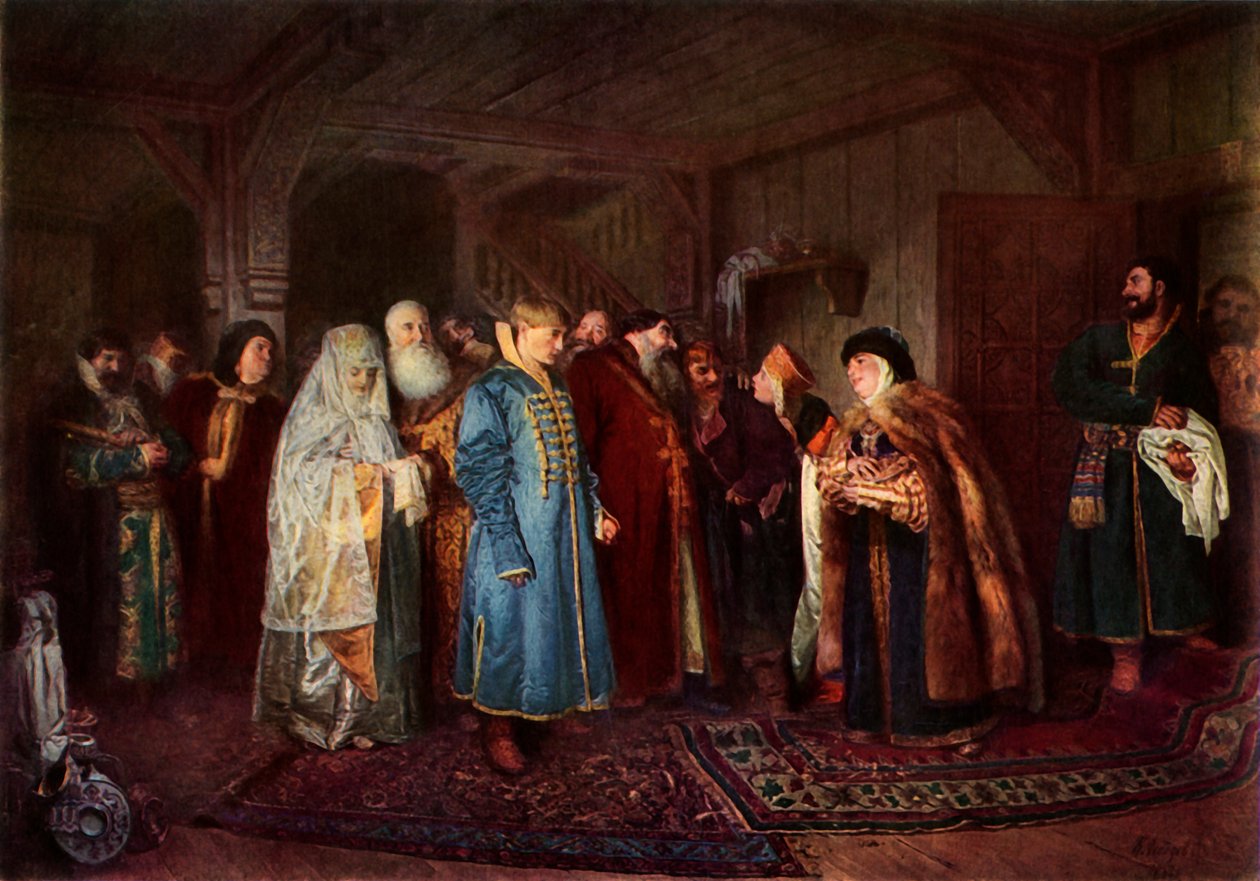 "Skrytá svatba", 1883, 1965. od Klavdi Vasilevich Lebedev