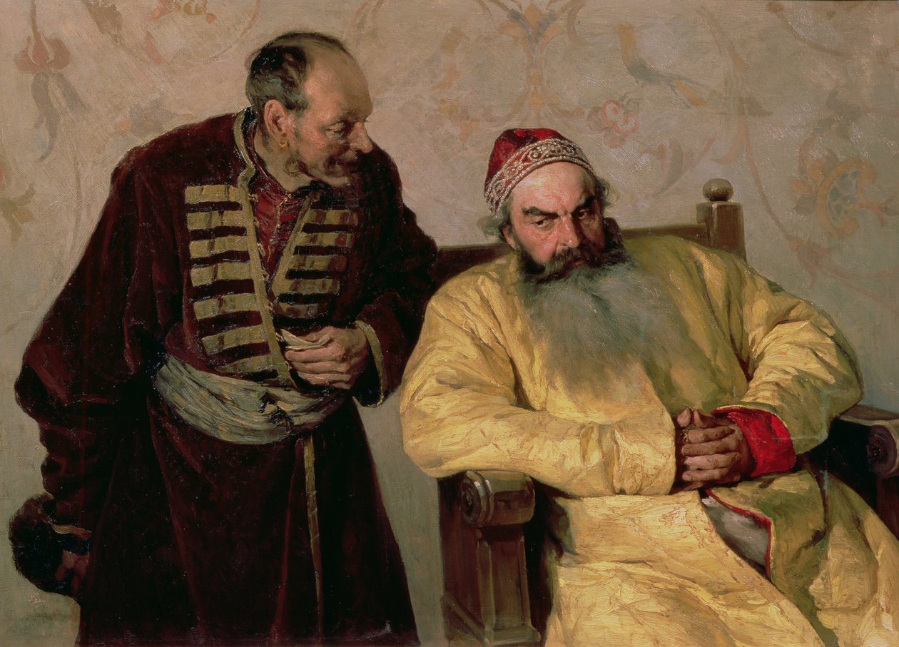 K Bojarovi s udáním, 1904 od Klavdiy Vasilievich Lebedev