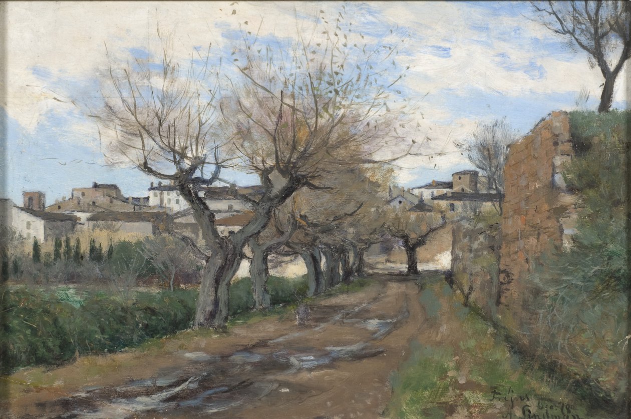 Ulice ve Frejus, 1878 od Knut Axel Lindman
