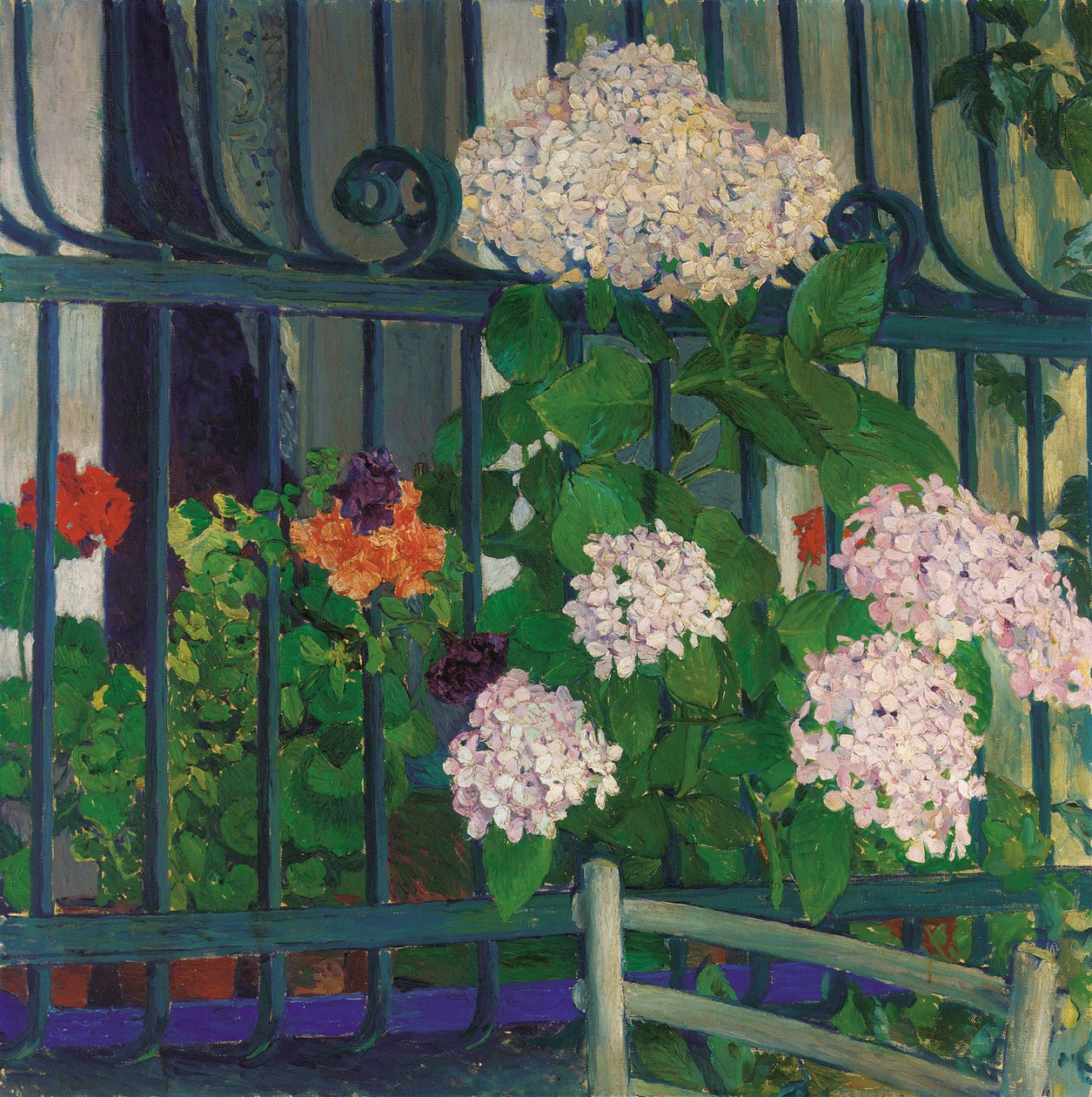Pelargónie; Geranien od Koloman Moser
