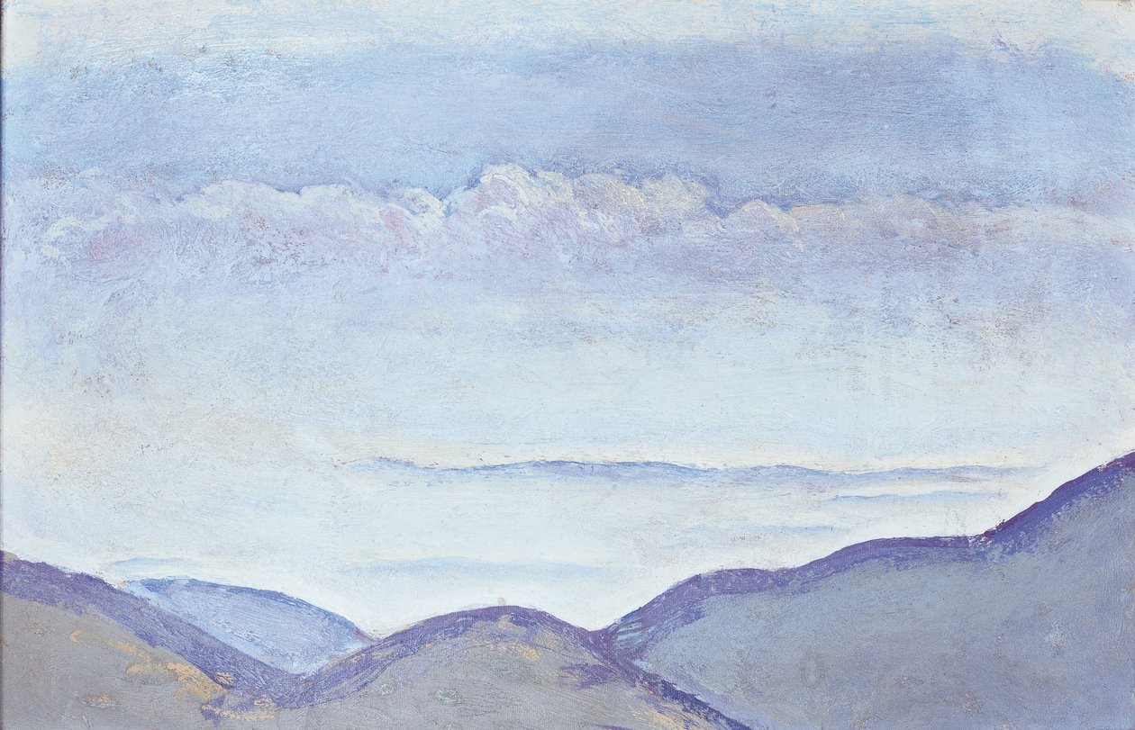 Berge - Hory ... (olej na kartonu) od Koloman Moser