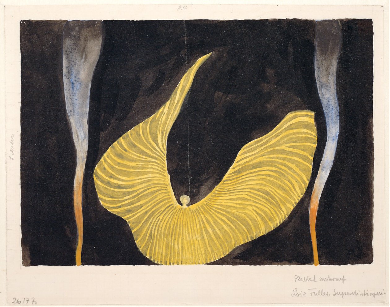 Loïe Fuller v tanci „Archanděl“ od Koloman Moser