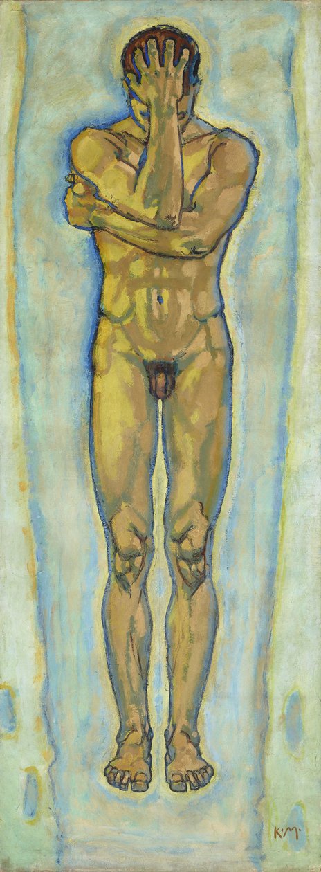 Muž nahá žlutá a modrá, c. 1913. od Koloman Moser