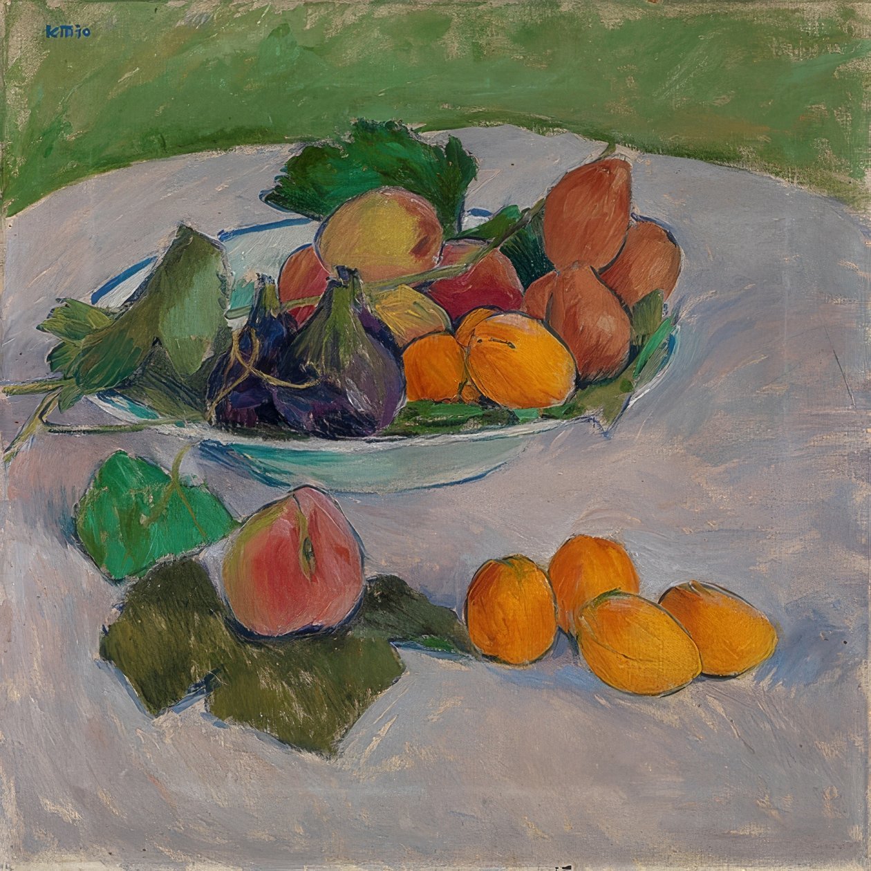 Zátiší s ovocem a listy. 1910 od Koloman Moser