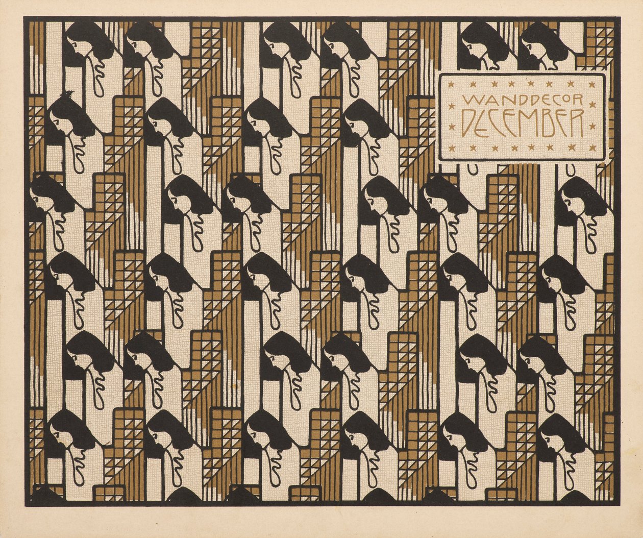 Nástěnná dekorace prosinec 1901. od Koloman Moser
