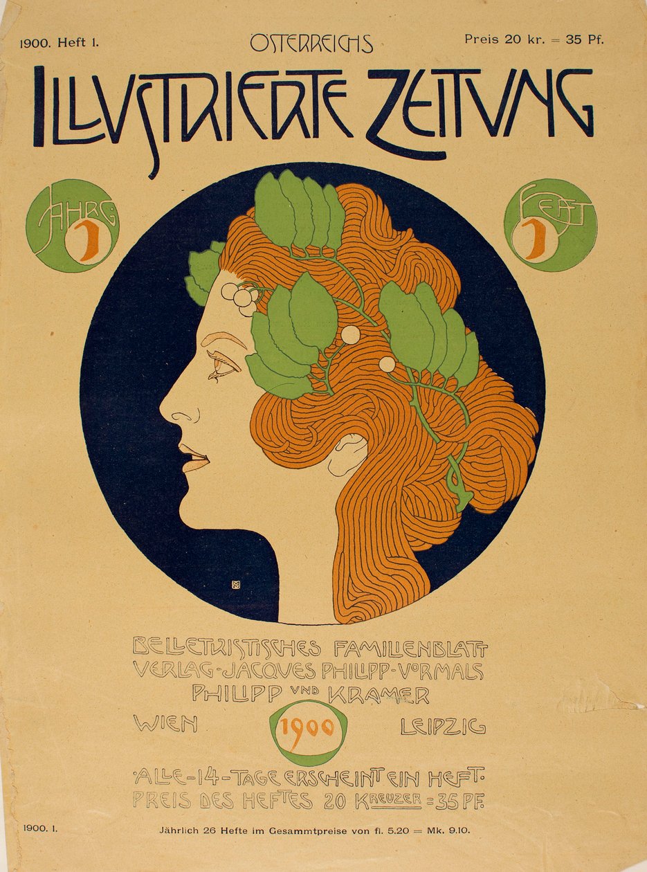 Österreichs Illustrierte Zeitung, 1900. od Koloman Moser