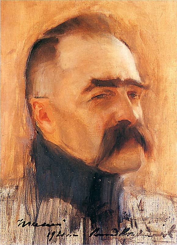 Portret Josefa Piłsudskiego Portrét Józef Piłsudski od Konrad Krzyzanowski