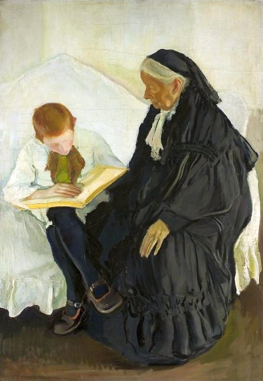Babička a vnuk. od Konrad Krzyzanowski