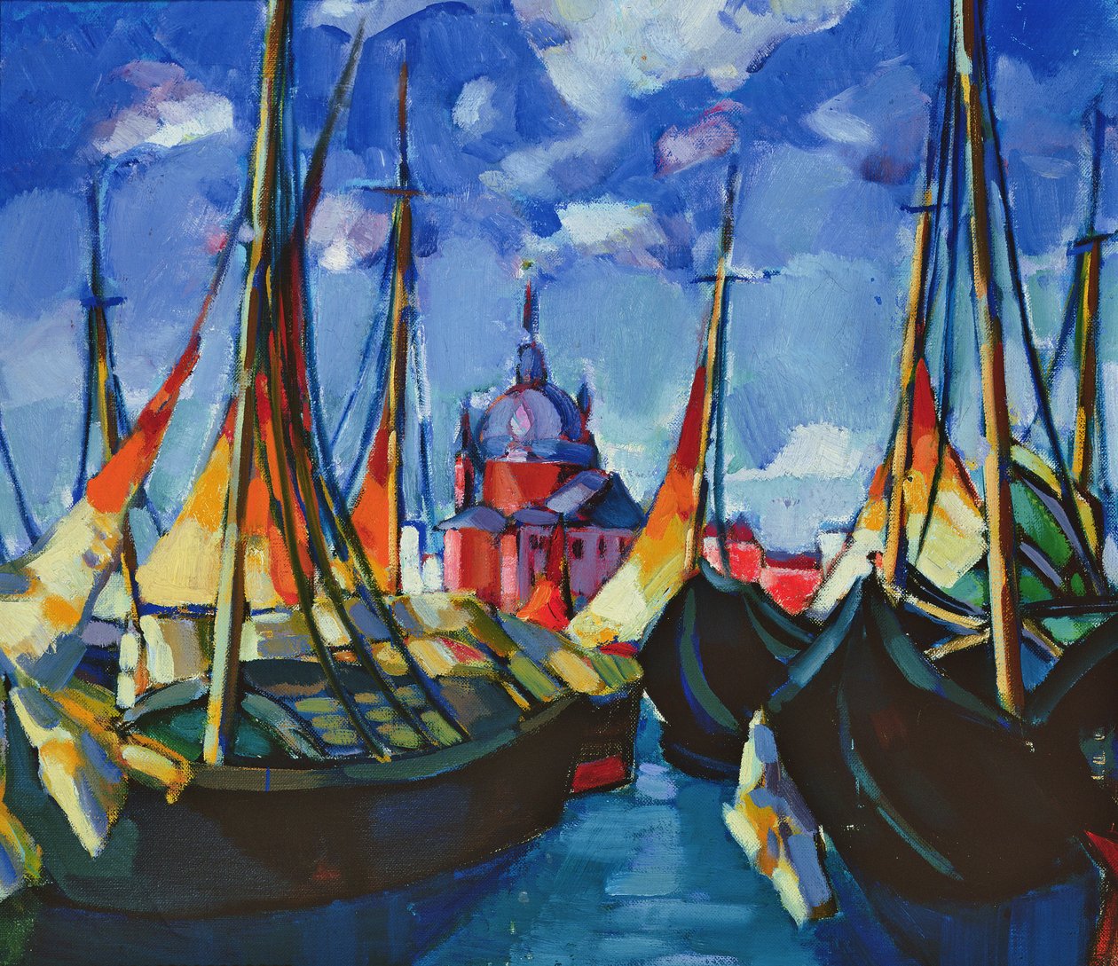 Plachetnice v Benátkách, 1922-3 od Konrad Magi