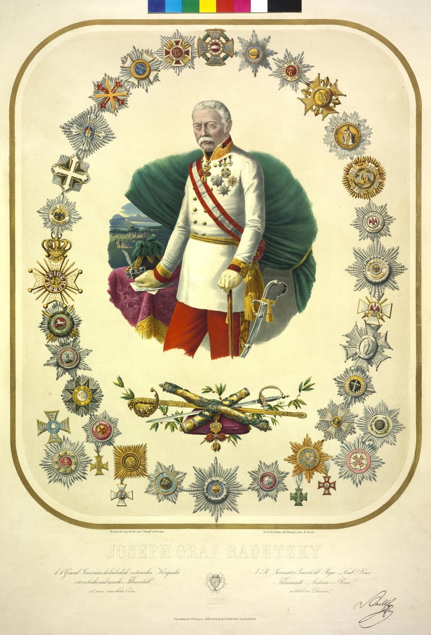 Joseph Radetzky (litograf) od Konrad Grob