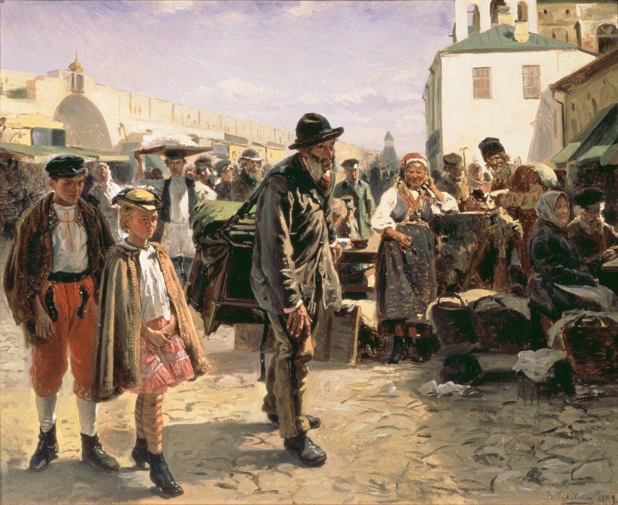 Varhanní mlýnek, 1879 od Konstantin Alekseevich Korovin