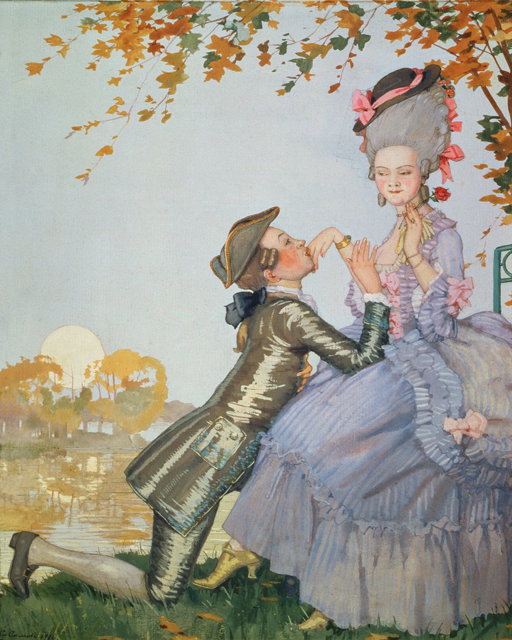 První láska, 1916 od Konstantin Andreevic Somov