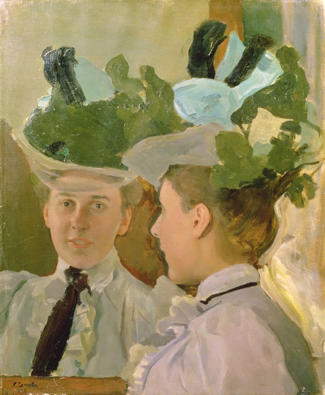 Dáma u zrcadla, 1898 od Konstantin Andreevic Somov