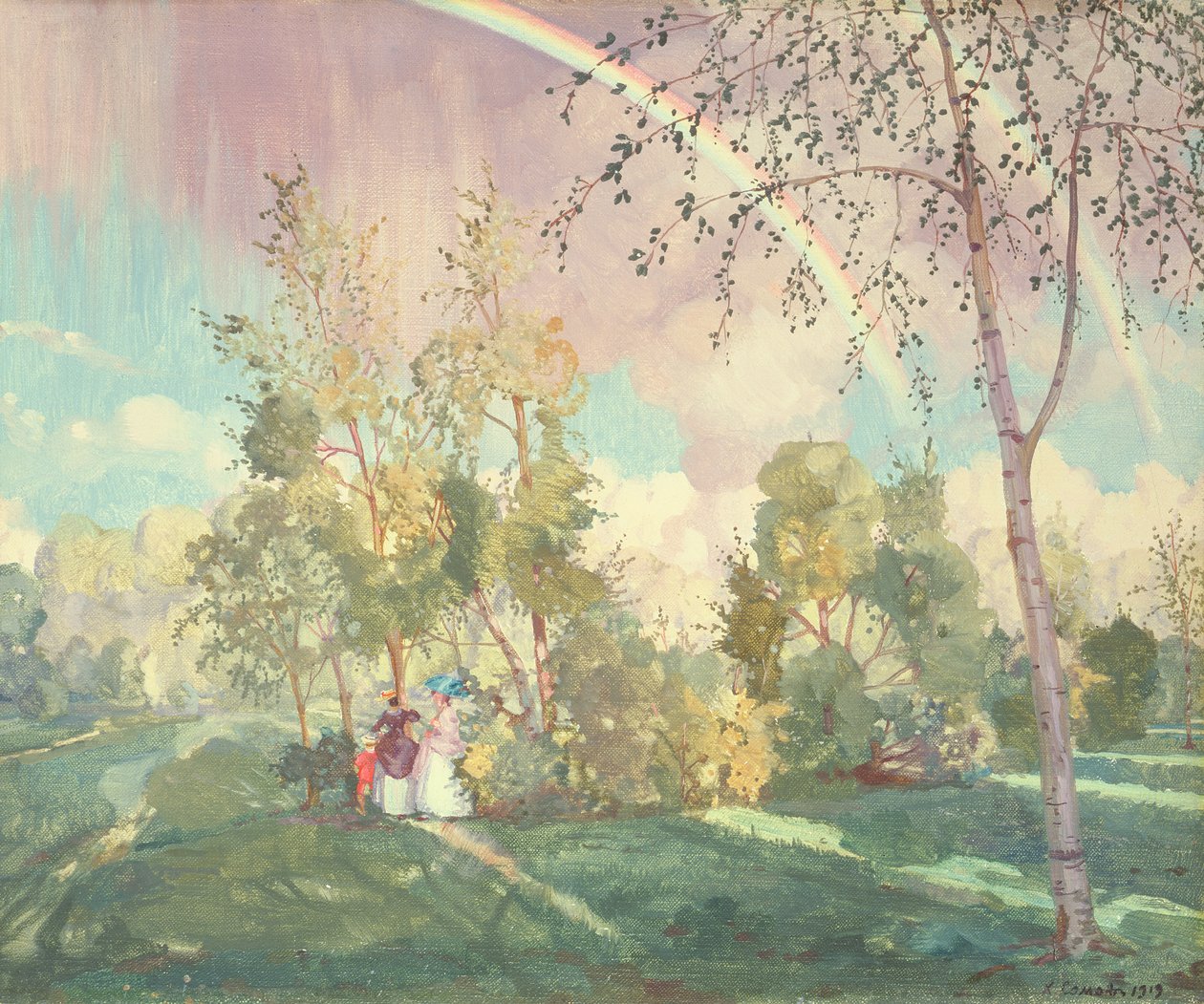 Krajina s duhou, 1919 od Konstantin Andreevic Somov